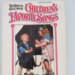 Complete Collection of Children's Favorite Songs Vintage Sheet Music Songbook